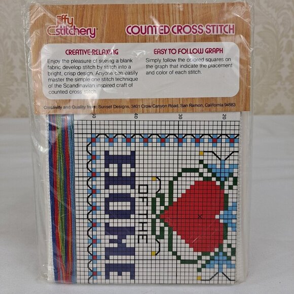 Jiffy Stitchery Heart of the Home Counted Cross Stitch Kit NWT - Picture 4 of 5